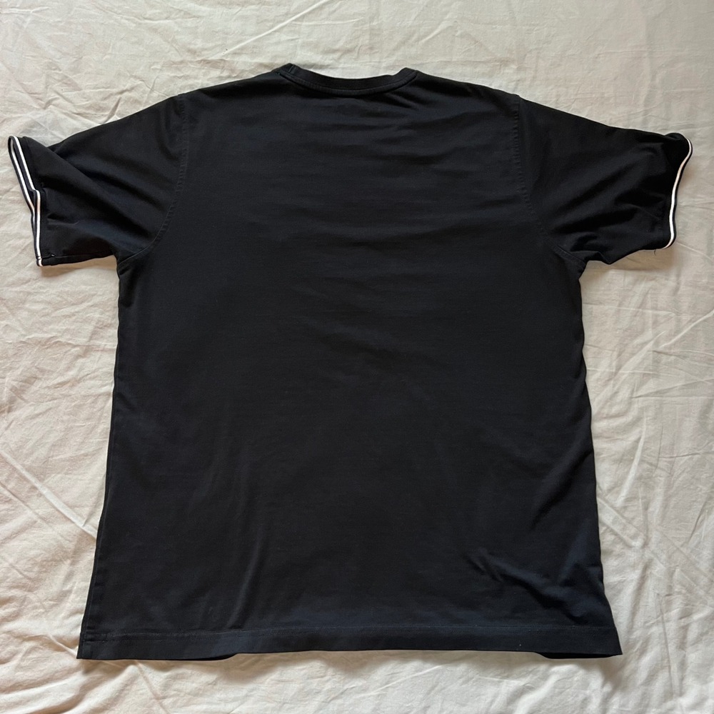 PSYCHO BUNNY Mens Size XL T Shirt Black Pima Cotton Graphic Logo Short Sleeve - Picture 12 of 13
